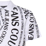 Polo in piqué di cotone con stampa 80GAG6R0 JS556L02 VERSACE JEANS COUTURE 