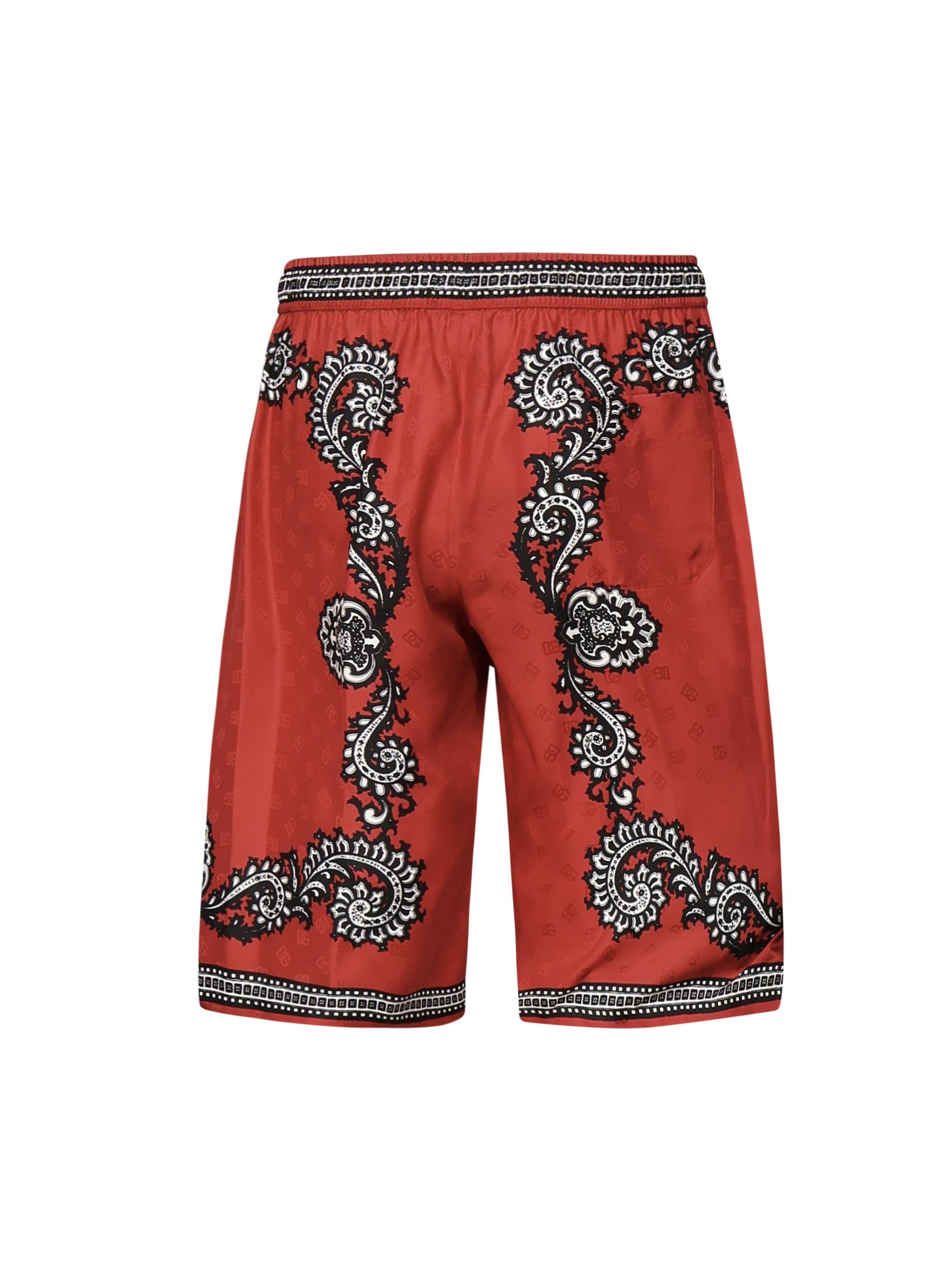 Bermuda jacquard con stampa Bandana GV37AT GI926HR5IJ DOLCE & GABBANA 