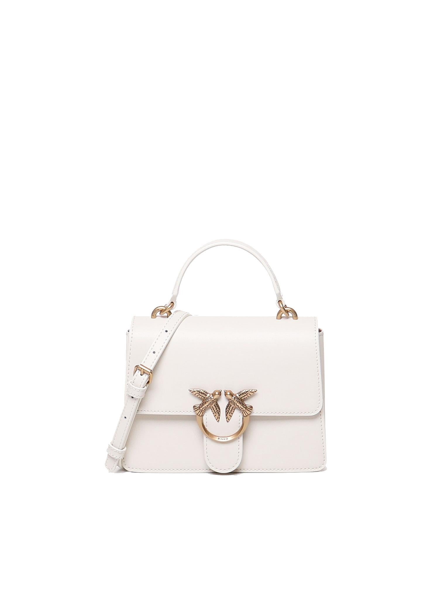 Borsa mini a mano Love Bag Top Handle in pelle 100071 A0F1Z14Q PINKO 