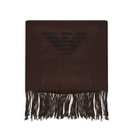 Sciarpa con frange e stampa aquila 625214 CC31800053 EMPORIO ARMANI 
