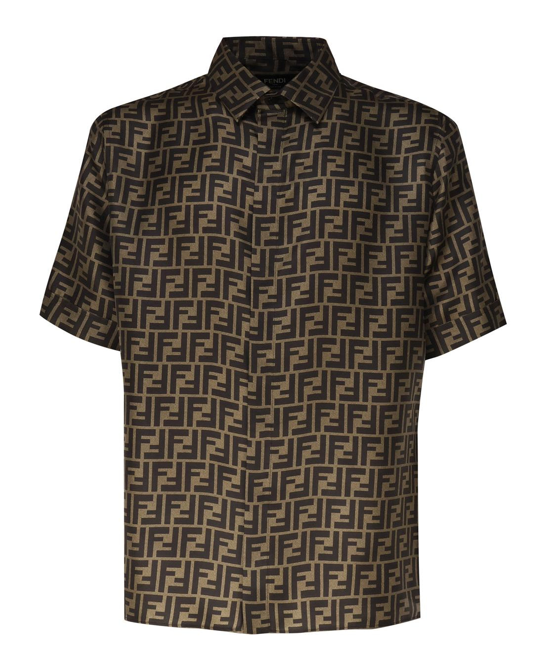 Camicia in seta FF jacquard FS0795 AKEEF1440 FENDI 