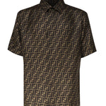 Camicia in seta FF jacquard FS0795 AKEEF1440 FENDI 