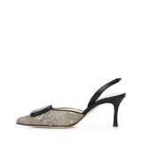 Décolleté Maisalebi con stampa lucertola 4252139 9076 MANOLO BLAHNIK 