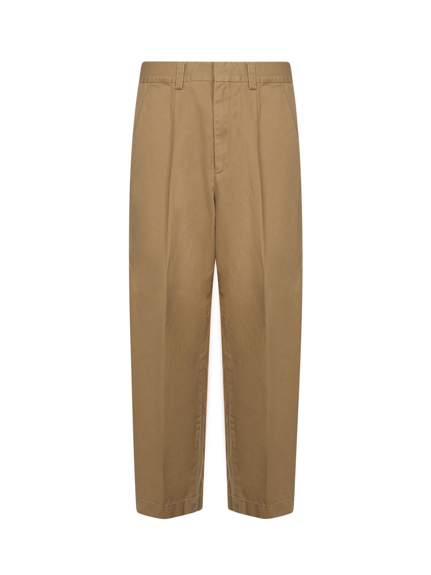 Pantaloni in cotone con pinces S74KB1062 D35264131 DSQUARED2 