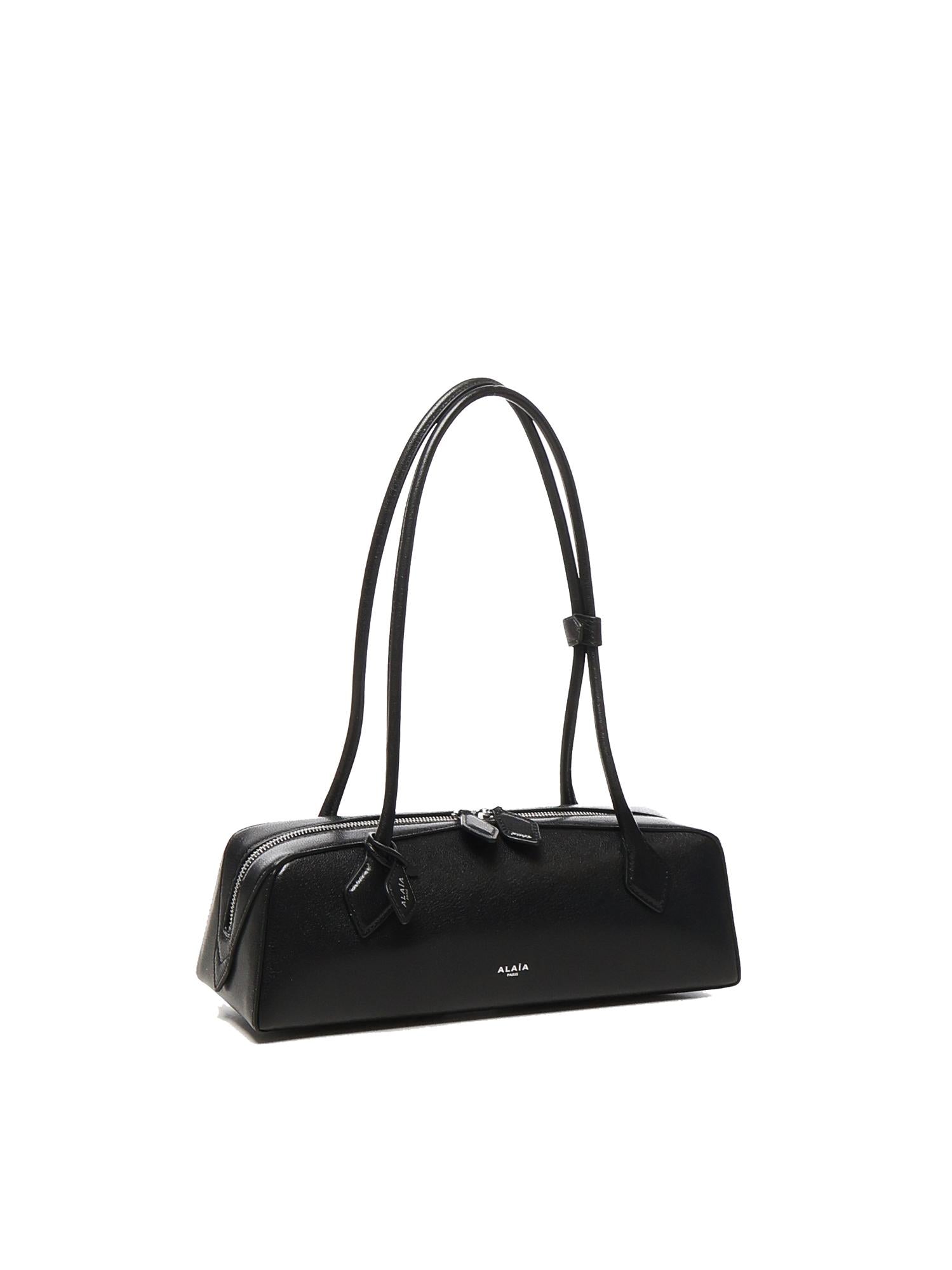 Borsa a spalla Le Teckel medium in pelle AA1S06033CA212 999 ALAIA 