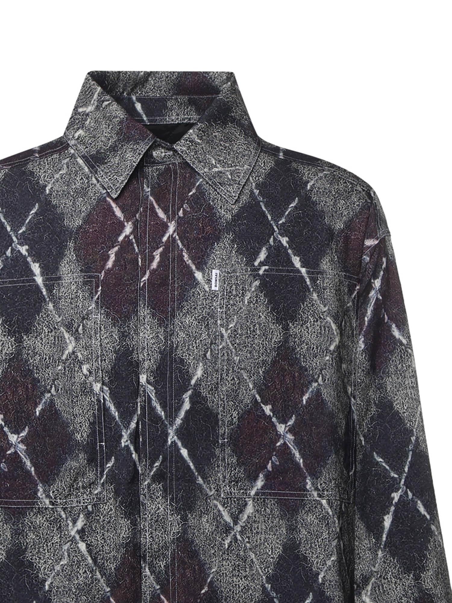 Camicia rombi in flanella SH002002 WHT BONSAI 