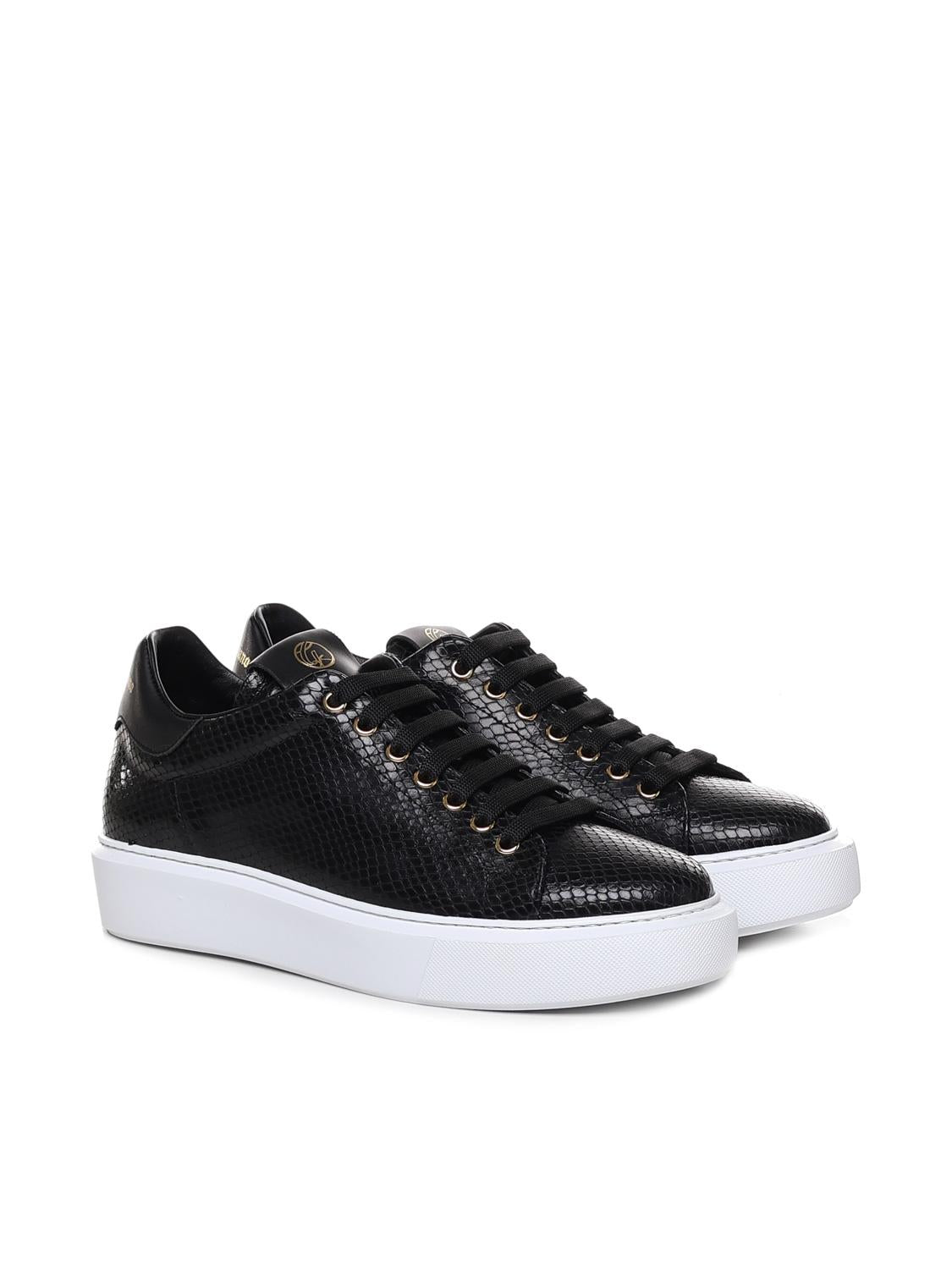 Sneakers in stampa pitone FIRE 3 PYTHONBLACK GIULIANO GALIANO 