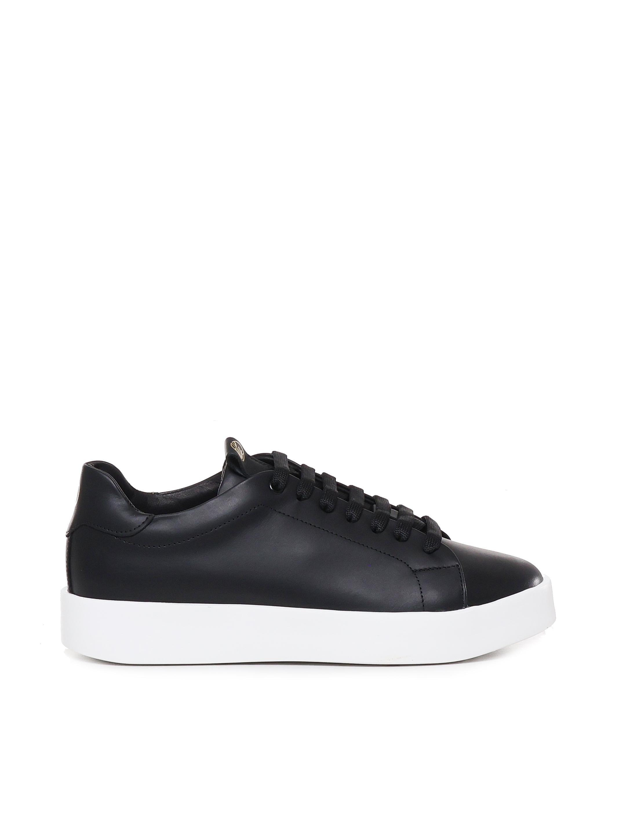 Sneakers Road in pelle di nappa ROAD 1 NAPPABLACK/WHITE GIULIANO GALIANO 