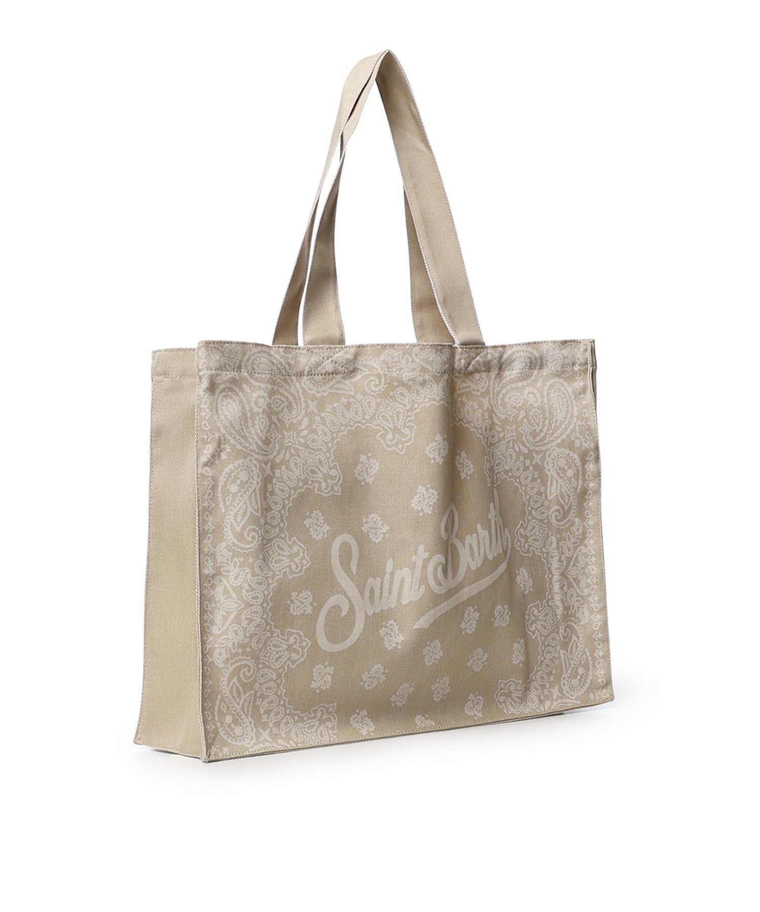 Borsa Essential in denim con stampa bandana EBAGN006 09193L MC2 SAINT BARTH 