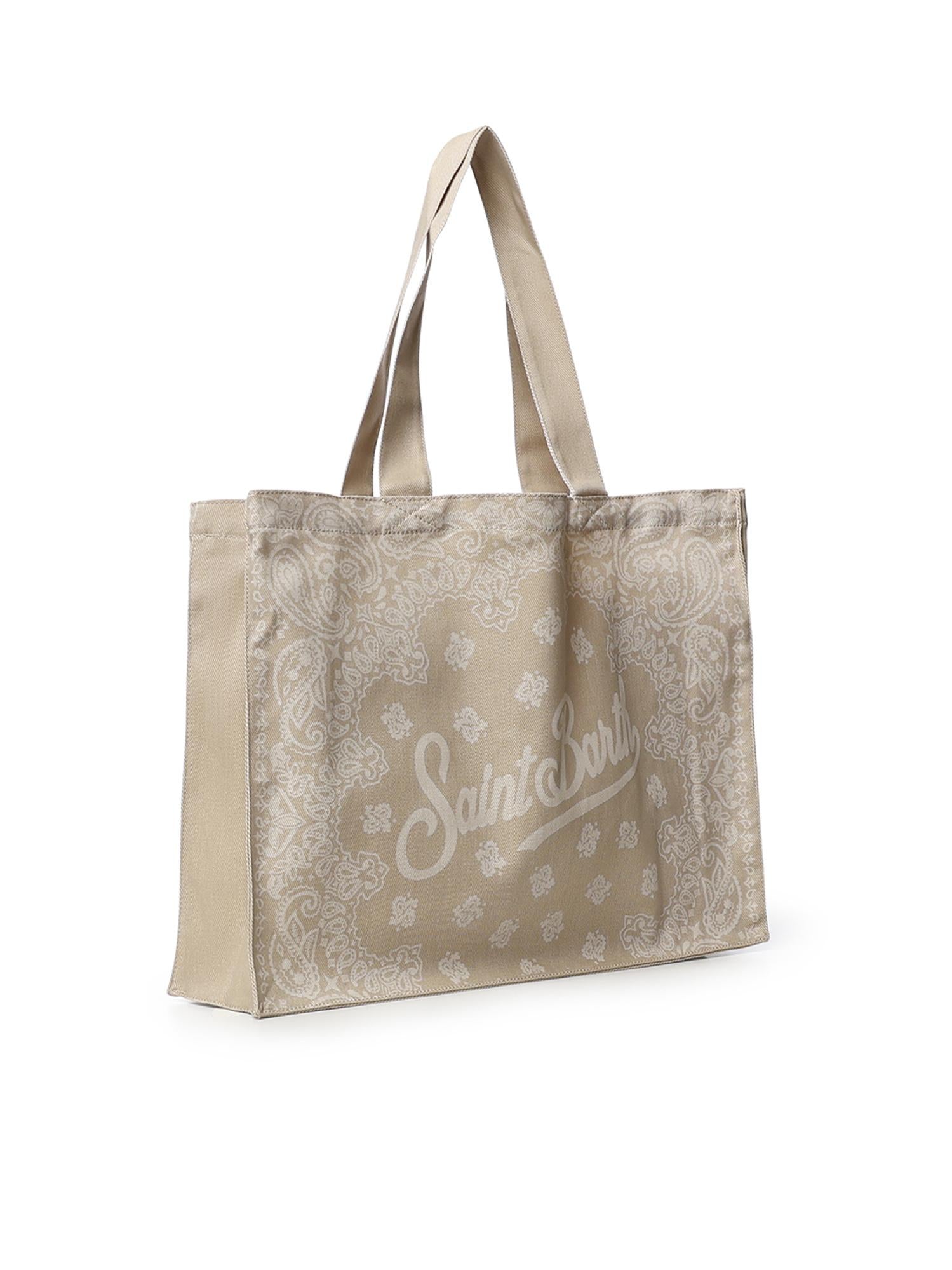Borsa Essential in denim con stampa bandana EBAGN006 09193L MC2 SAINT BARTH 