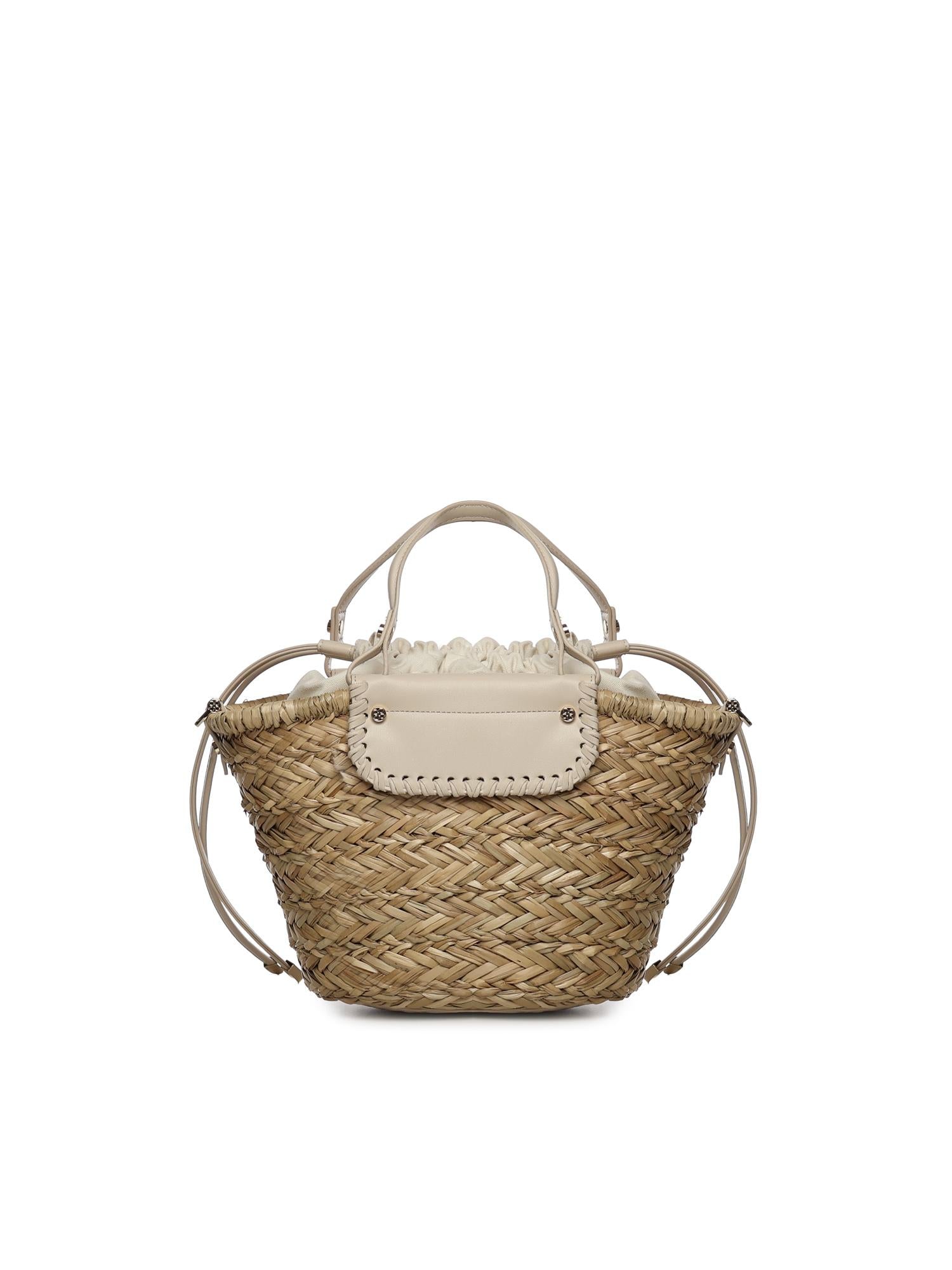 Mini bag Vanna con logo 73BS9N202 VANNAOFF WHITE/NATURALE V° 73 