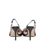 Pumps slingback Vlogo in velluto 7W2S0R01 XUPBBK VALENTINO GARAVANI 