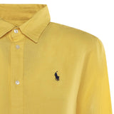 Camicia in lino con logo 211970730 502 POLO RALPH LAUREN 
