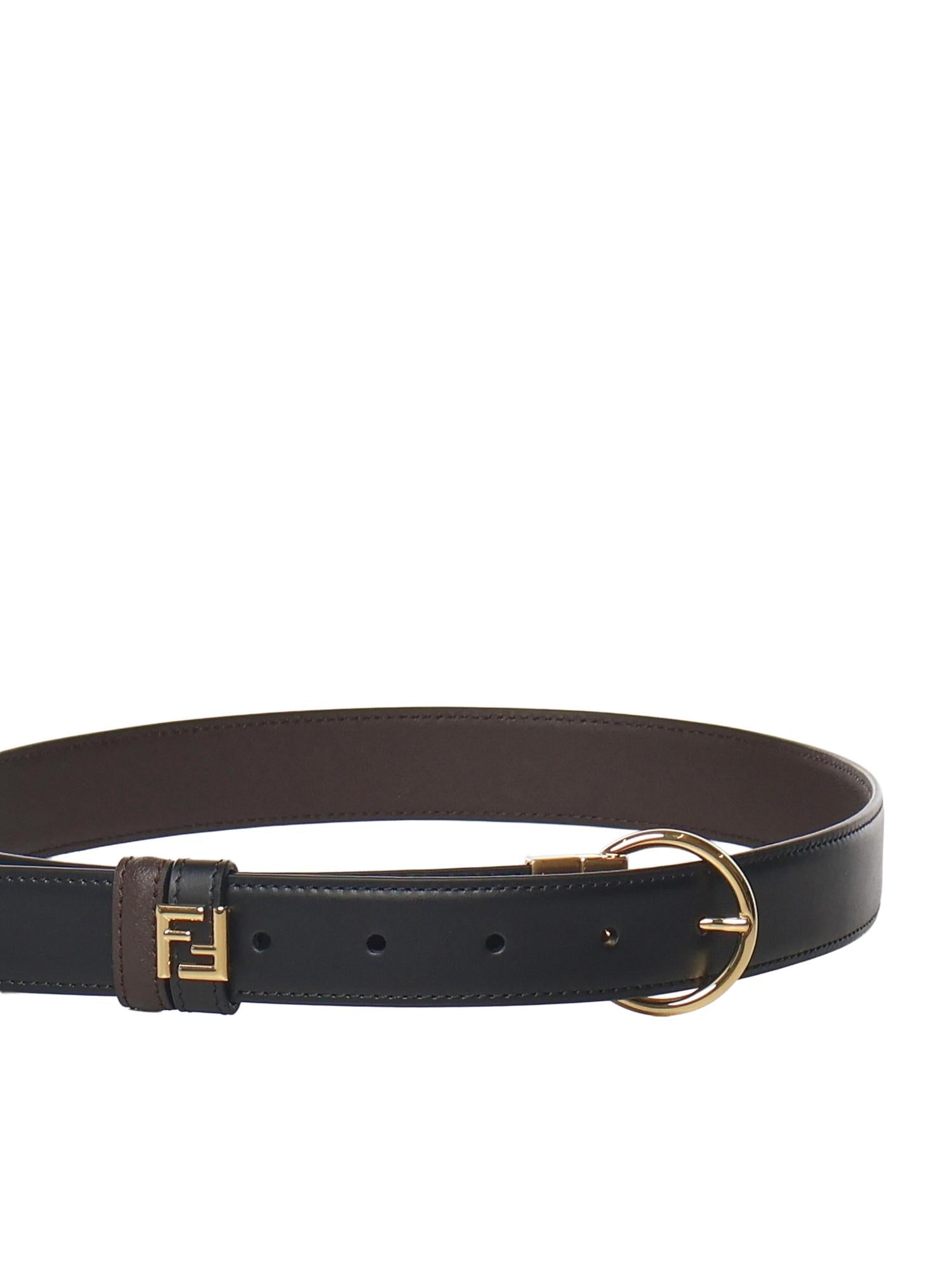 Cintura FF in pelle 8C0686 ANH7F1L2J FENDI 
