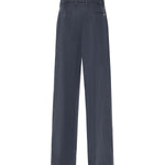 Pantaloni Elois in lino e lyocell DP843 CF0197DBM5890 DONDUP 