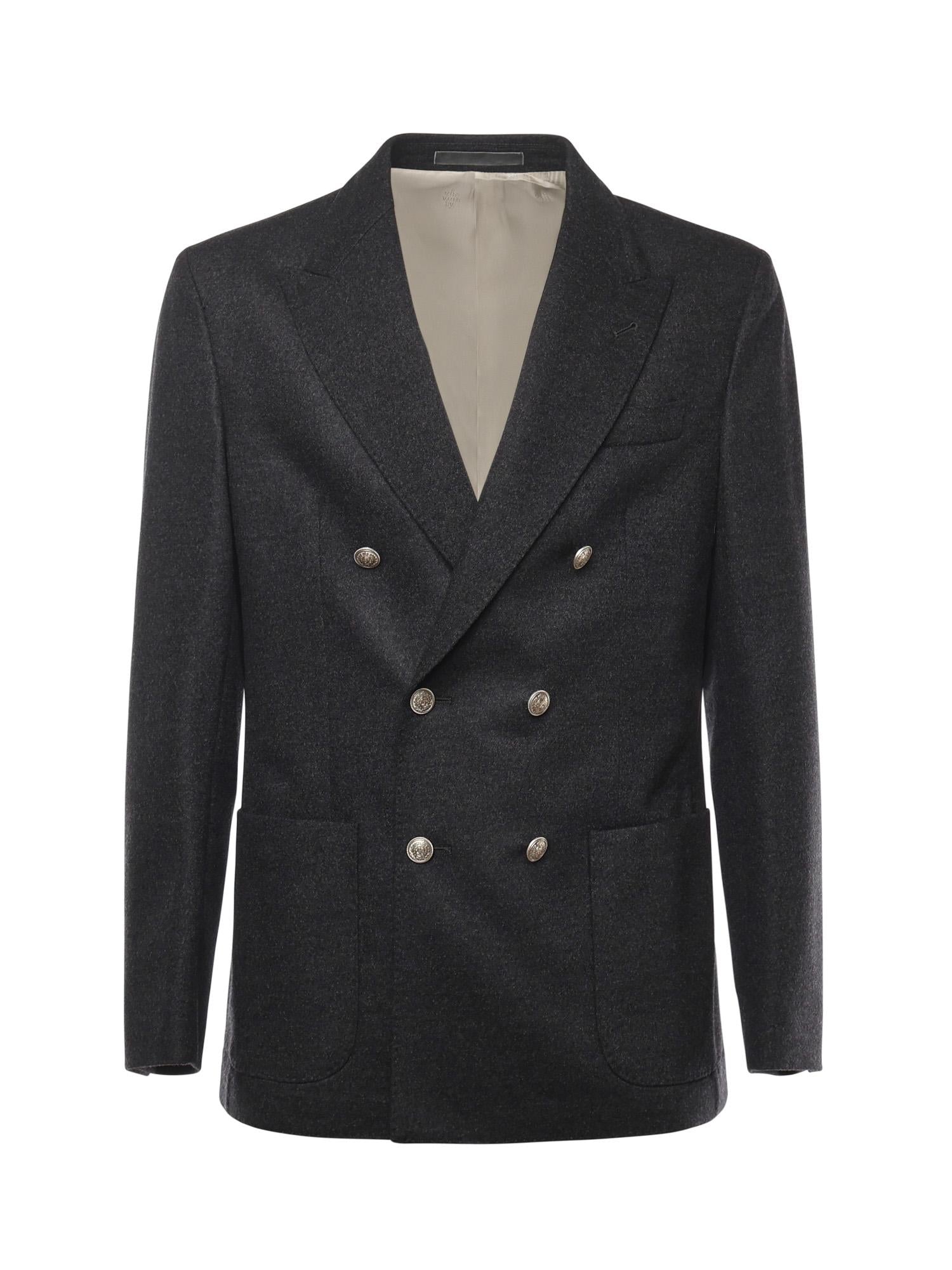 Giacca doppiopetto in lana<BR/> L75GIAK10TES0L163 15 ELEVENTY 