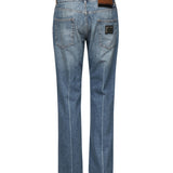 Jeans modello Classic cinque tasche in cotone con abrasioni GP02XD G8MG8S9001 DOLCE & GABBANA 