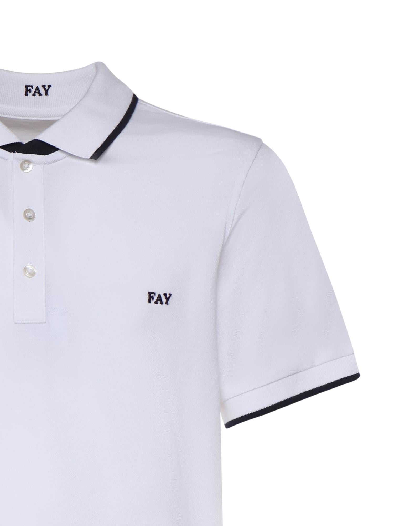 Polo in piquet stretch NPMB252140STDW B001 FAY 