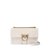 Borsa a tracolla media Love Bag One in pelle stampa coccodrillo 100941 A2YWZ15Q PINKO 