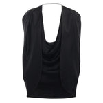 Mantella in satin con drappeggio 79AJQ552 N0707899 GENNY 