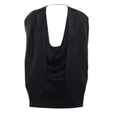 Mantella in satin con drappeggio 79AJQ552 N0707899 GENNY 