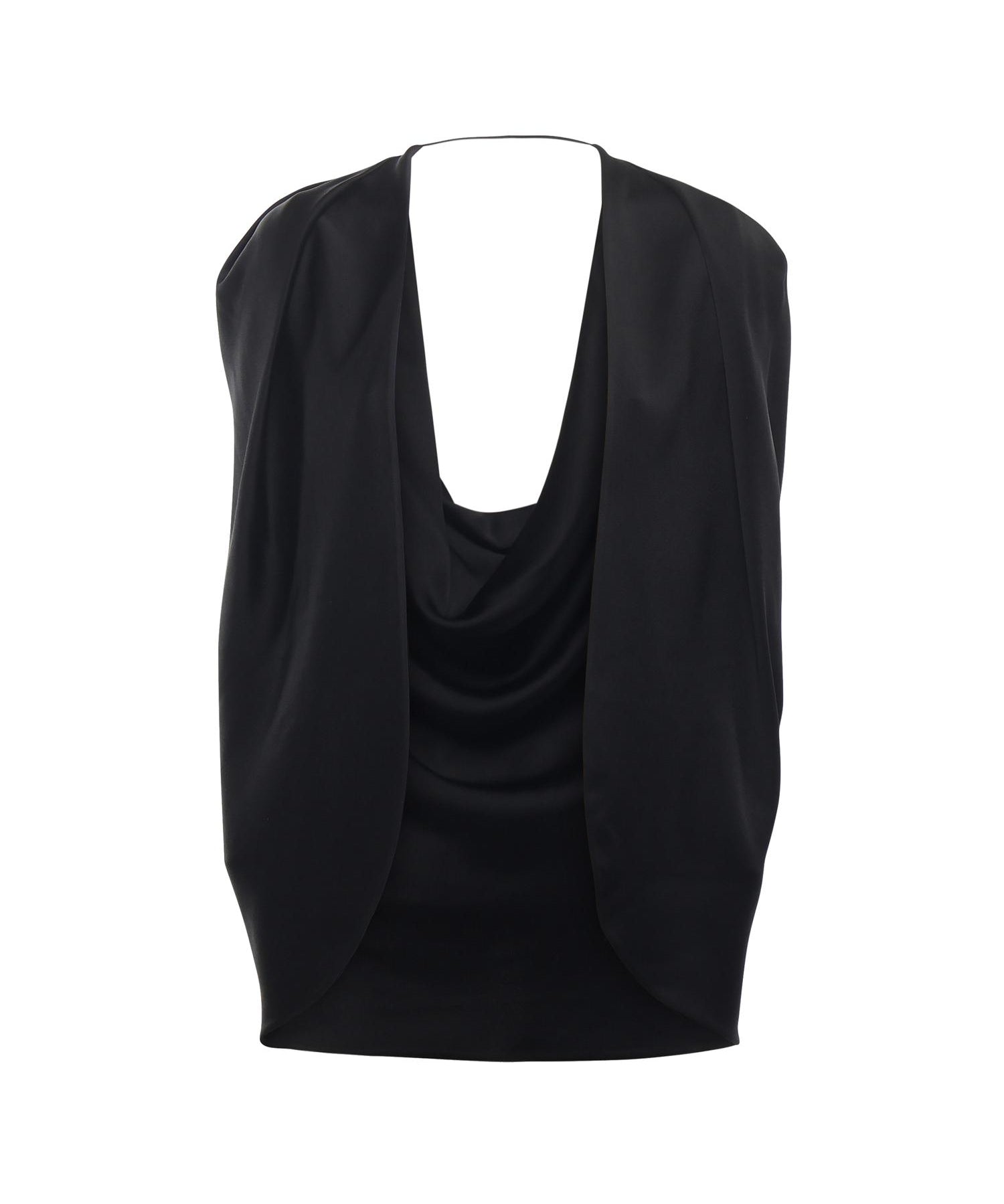 Mantella in satin con drappeggio 79AJQ552 N0707899 GENNY 