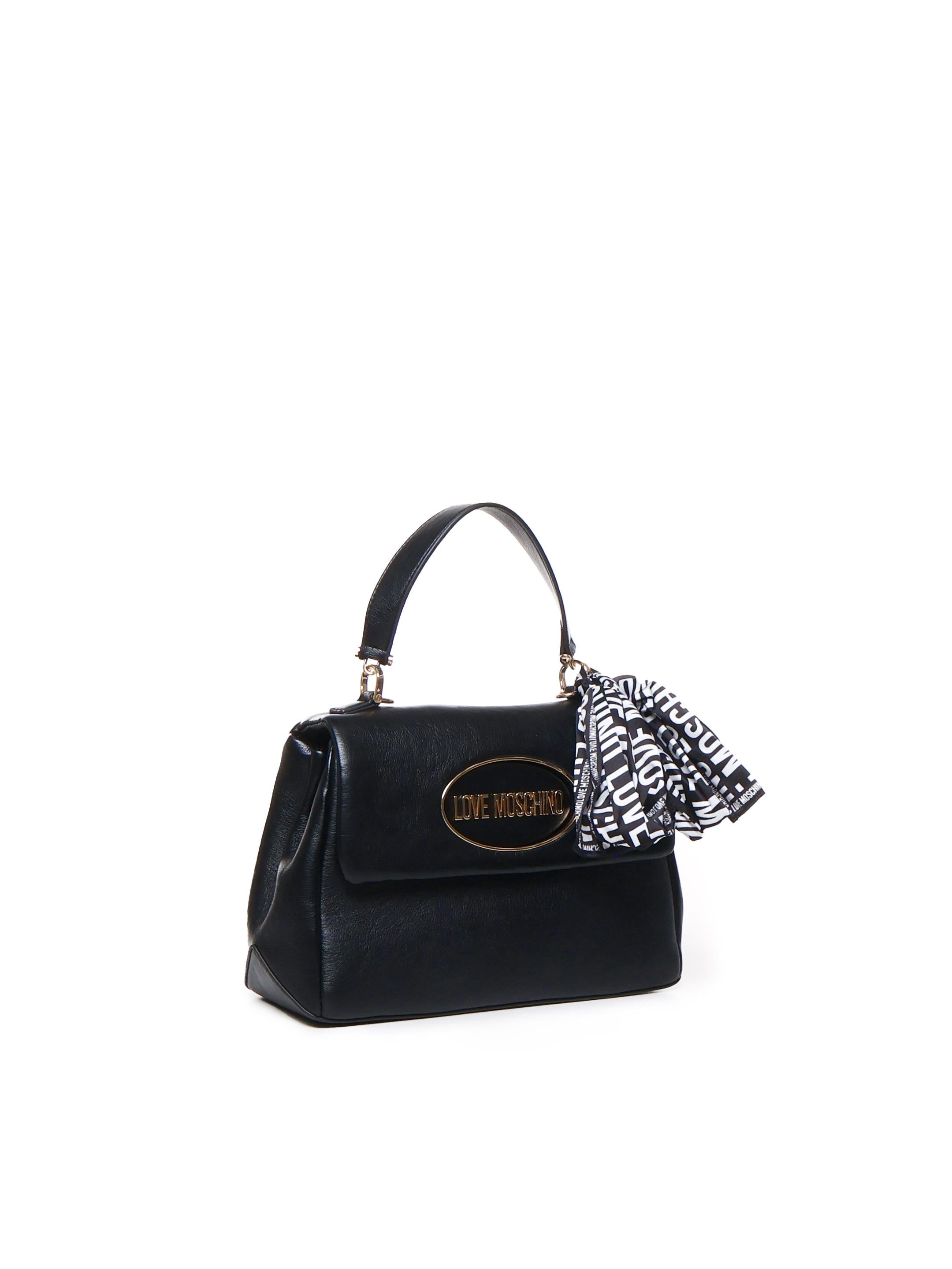 Borsa a mano con logo frontale JC4033PP1LLE1 00A LOVE MOSCHINO 