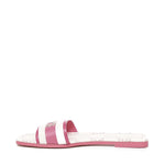 Sandali flat spirit in cuoio 73SC7U201CAN SPIRIT FLATBEIGE/FUXIA V° 73 