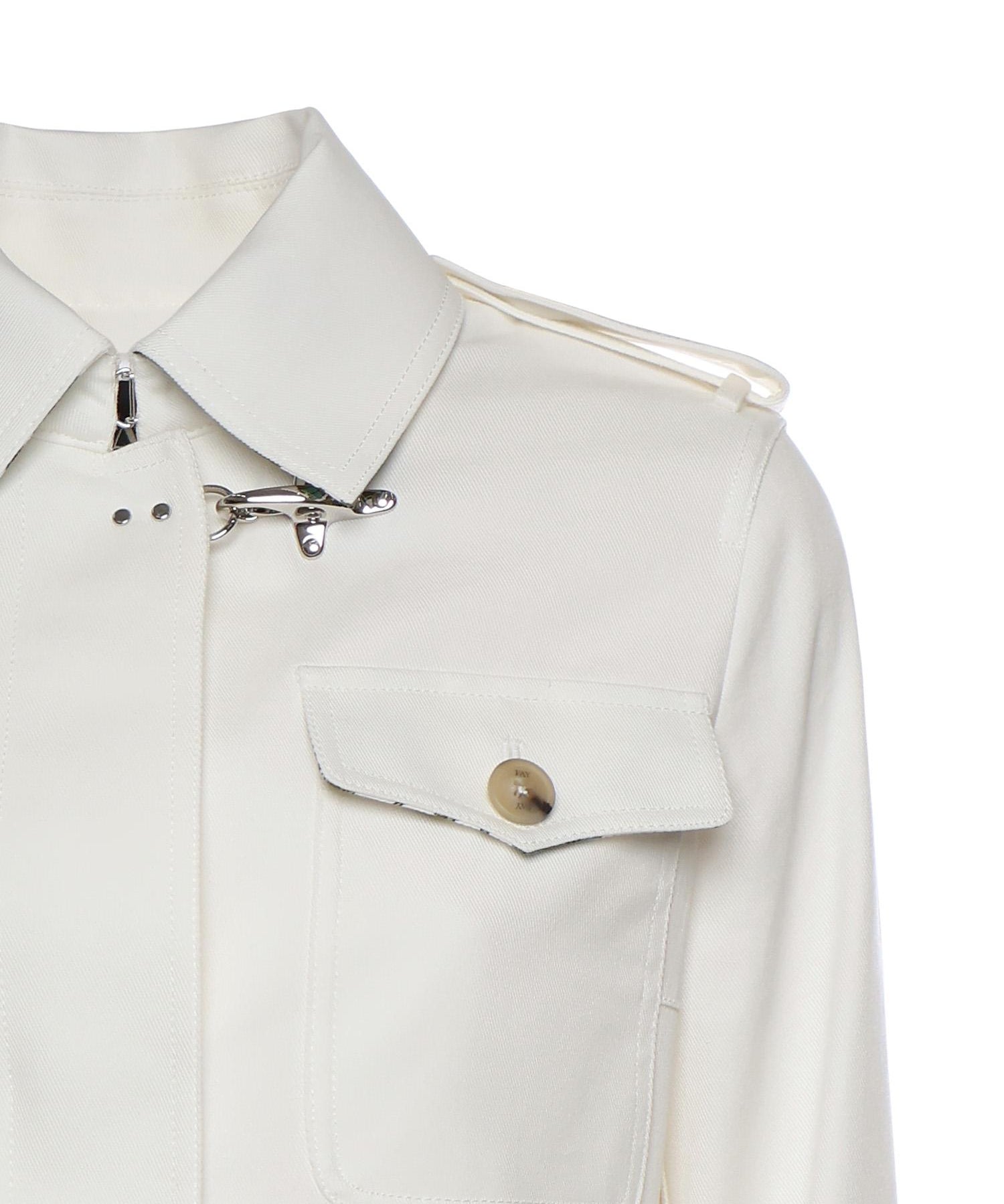 Shirt jacket in drill di cotone NAW0452317SYCZ B004 FAY 