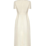 Abito midi in Crepe Couture con applicazione floreale 8B0VAKG5 1CFA03 VALENTINO GARAVANI 
