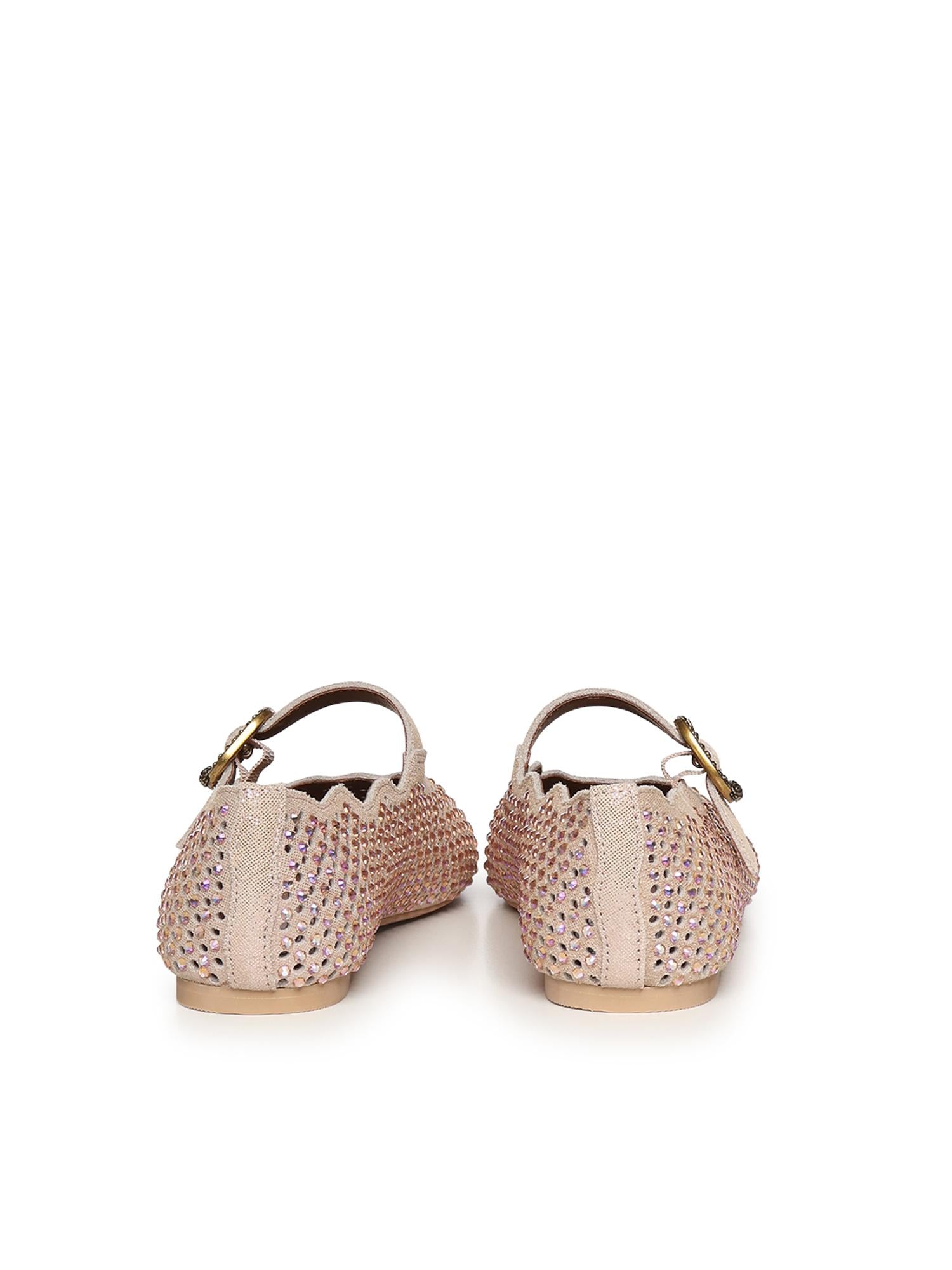 Ballerina Wavy Maifair con cristalli 5596424209 BLUSH KURT GEIGER 
