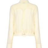 Camicetta leggera linea bomber in georgette 104787 A21FD22 PINKO 