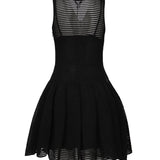 Vestito corti in maglia crinolina AA9R2534K008A 995 ALAIA 