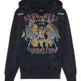Felpa in cotone con stampa S74GU0942 D25028814 DSQUARED2 