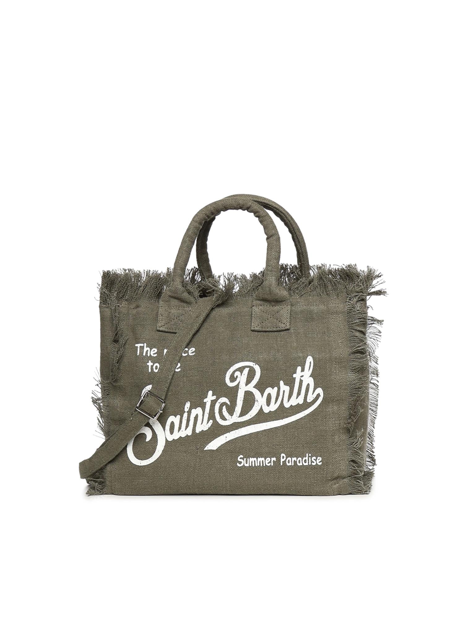 Borsa Colette in lino con logo COL0018 00144L MC2 SAINT BARTH 