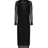 Vestito midi in cotone leggero 105154 A2LSZ99 PINKO 