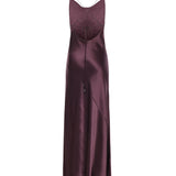 Abito slipdress lungo in satin 106587 A1Y5R57 PINKO 