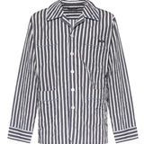 Camicia Vanity a righe con logo G5OI1T FBMFUS8053 DOLCE & GABBANA 
