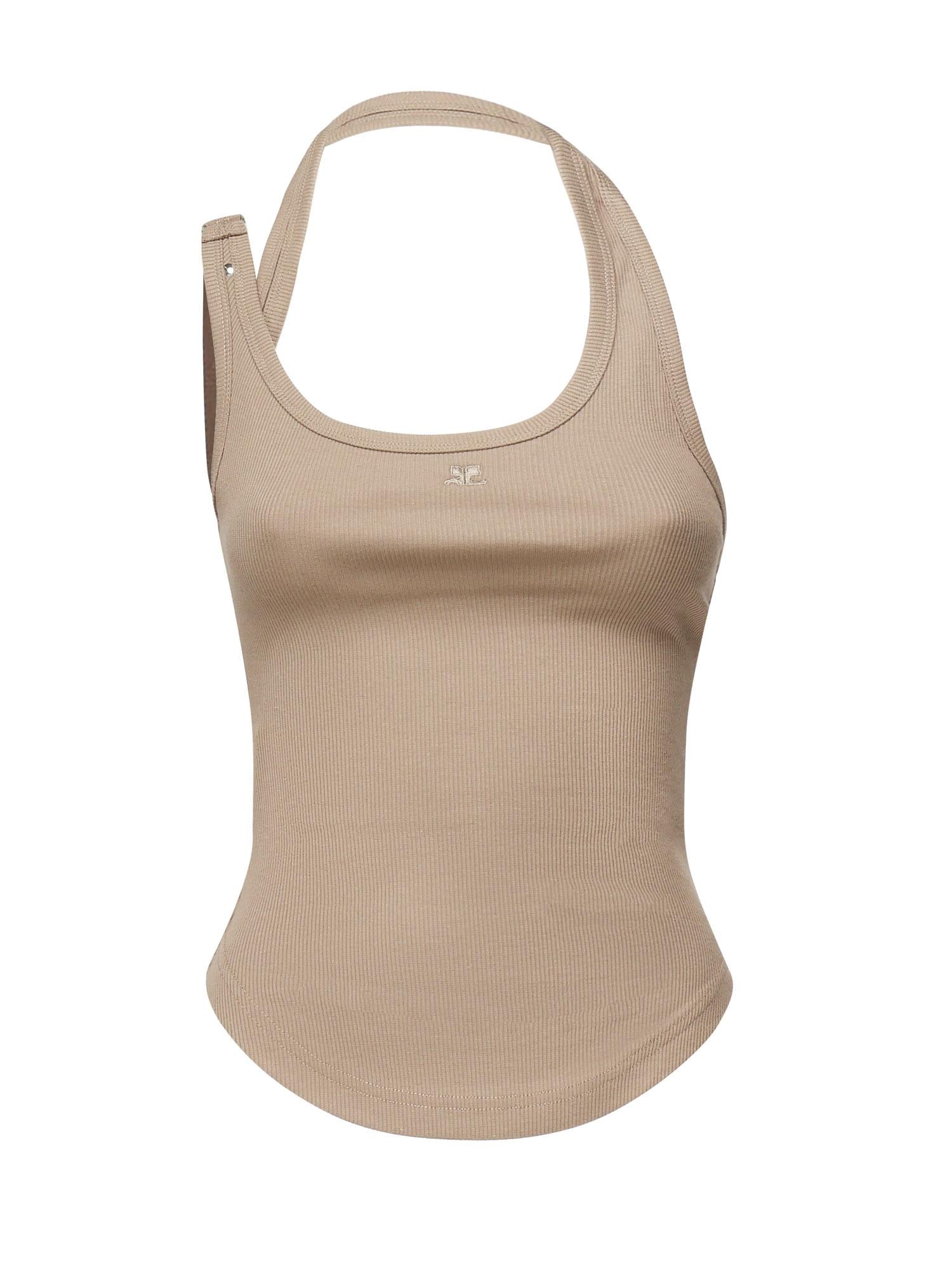 Canotta con fibbia asimmetrica 325JDE143JS0194 1098 COURREGES 