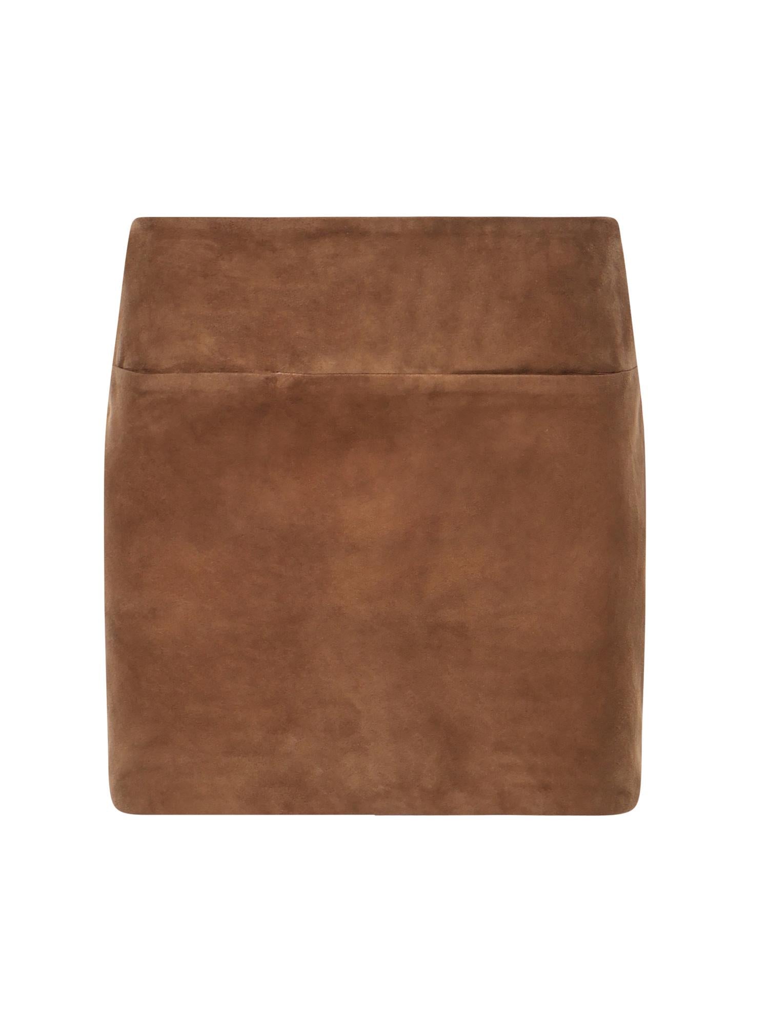 Gonna mini in suede G625 PL0586DXXX016 DONDUP 