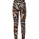 Leggings con stampa Marmo<BR/> 5UTT20 5U775066 PUCCI 