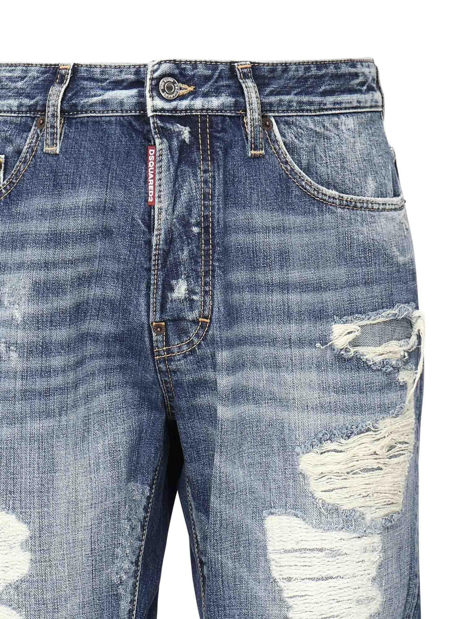 Jeans Fraded Wash Bro<BR/> S74LB1752 D30011470 DSQUARED2 