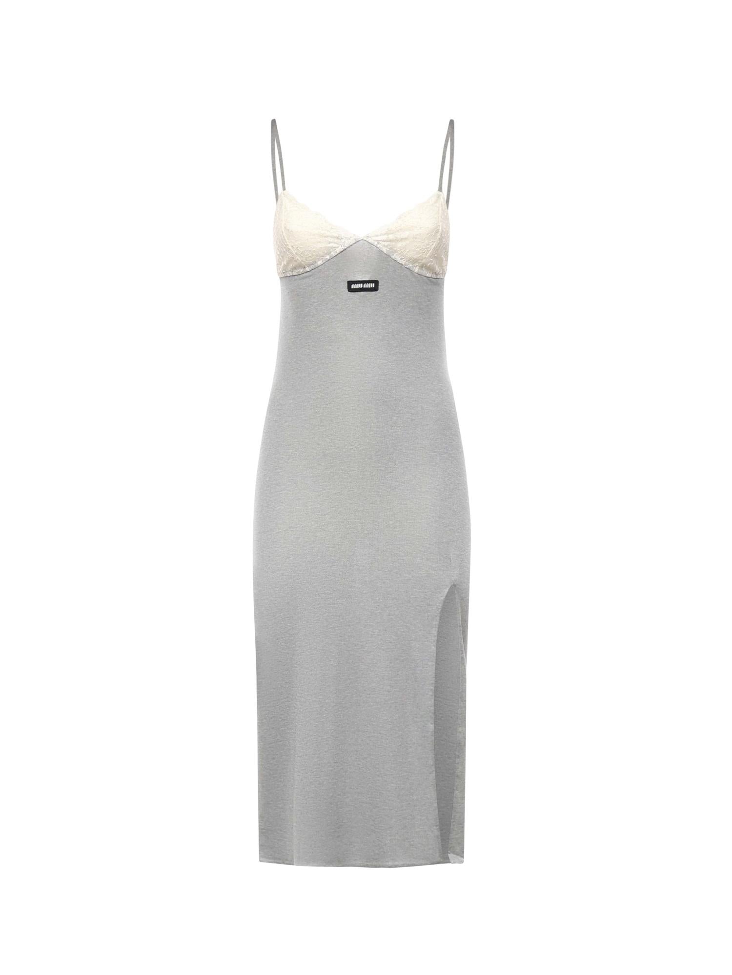 Abito in jersey di seta MF6233 19E1F0031 MIU MIU 