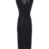 Abito in pizzo floreale 106588 A330Z99 PINKO 