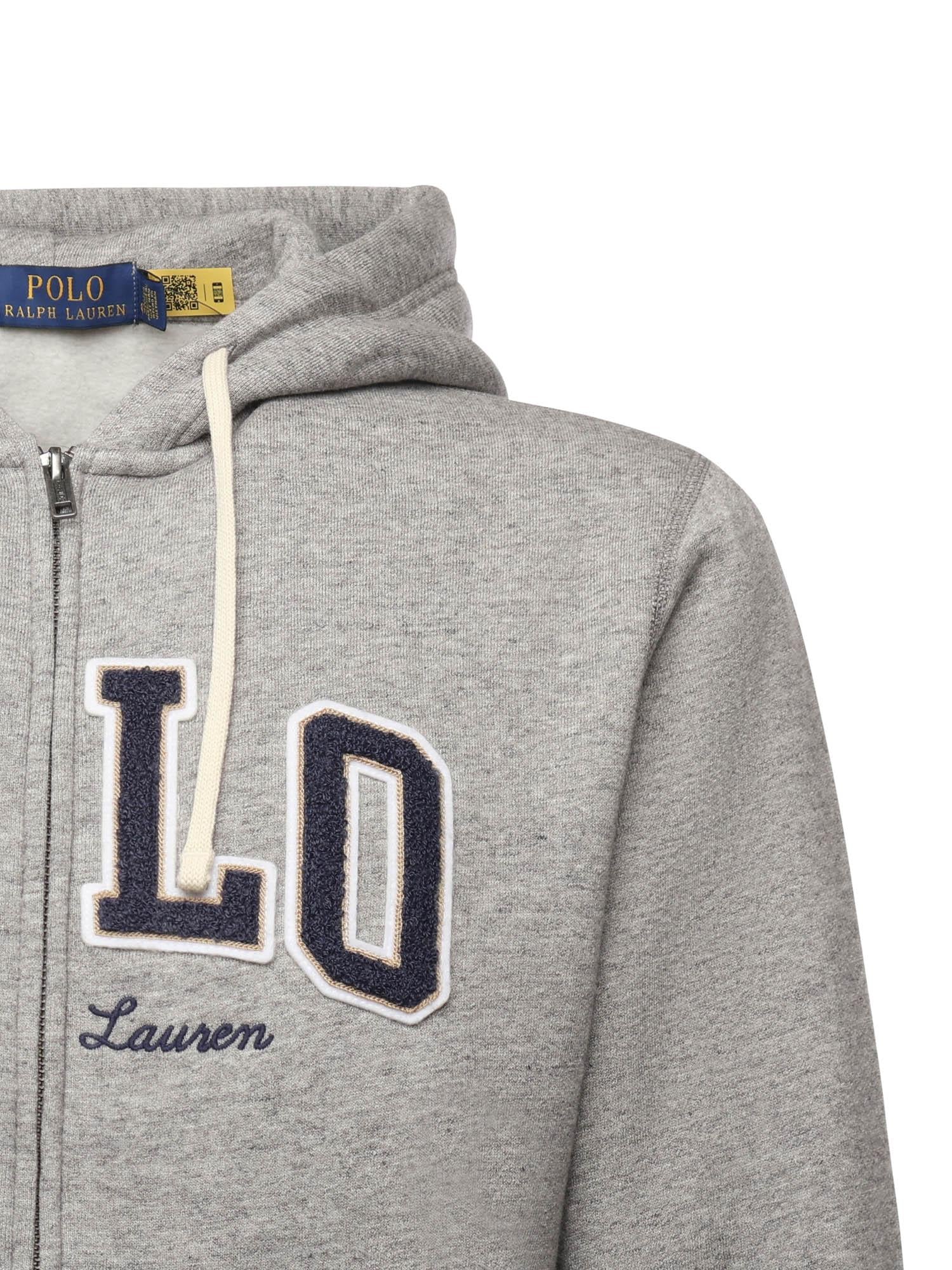 Felpa con zip e logo 710981151 001 POLO RALPH LAUREN 
