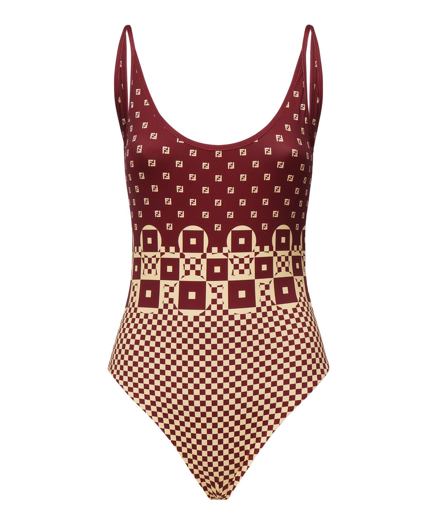 Costume intero con stampa micro patchwork FXBA53 AT8TF1MVR FENDI 