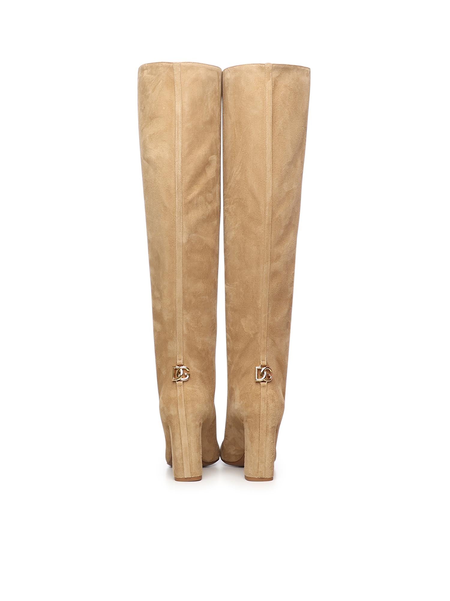 Stivale in suede CU1218 A12758H013 DOLCE & GABBANA 