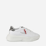 Sneakers Nemesis in nappa con lacci cerati NEMESIS2 PYTHONWHITE GIULIANO GALIANO 