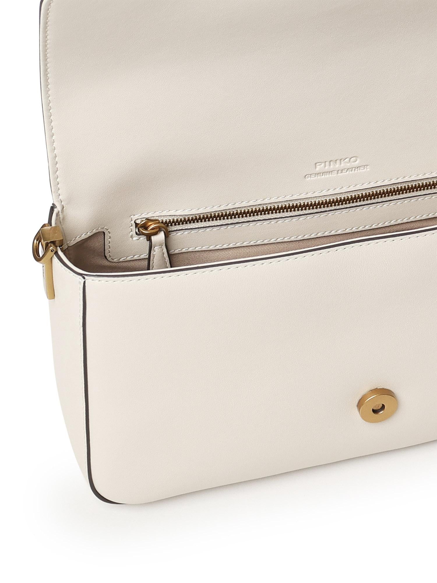 Borsa Love Bag One Slouchy in pelle<BR/> 105823 A0QOZ14Q PINKO 