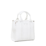 Borsa tote con ricamo 73BS7HD02 ECHO 73 BIANCO V° 73 